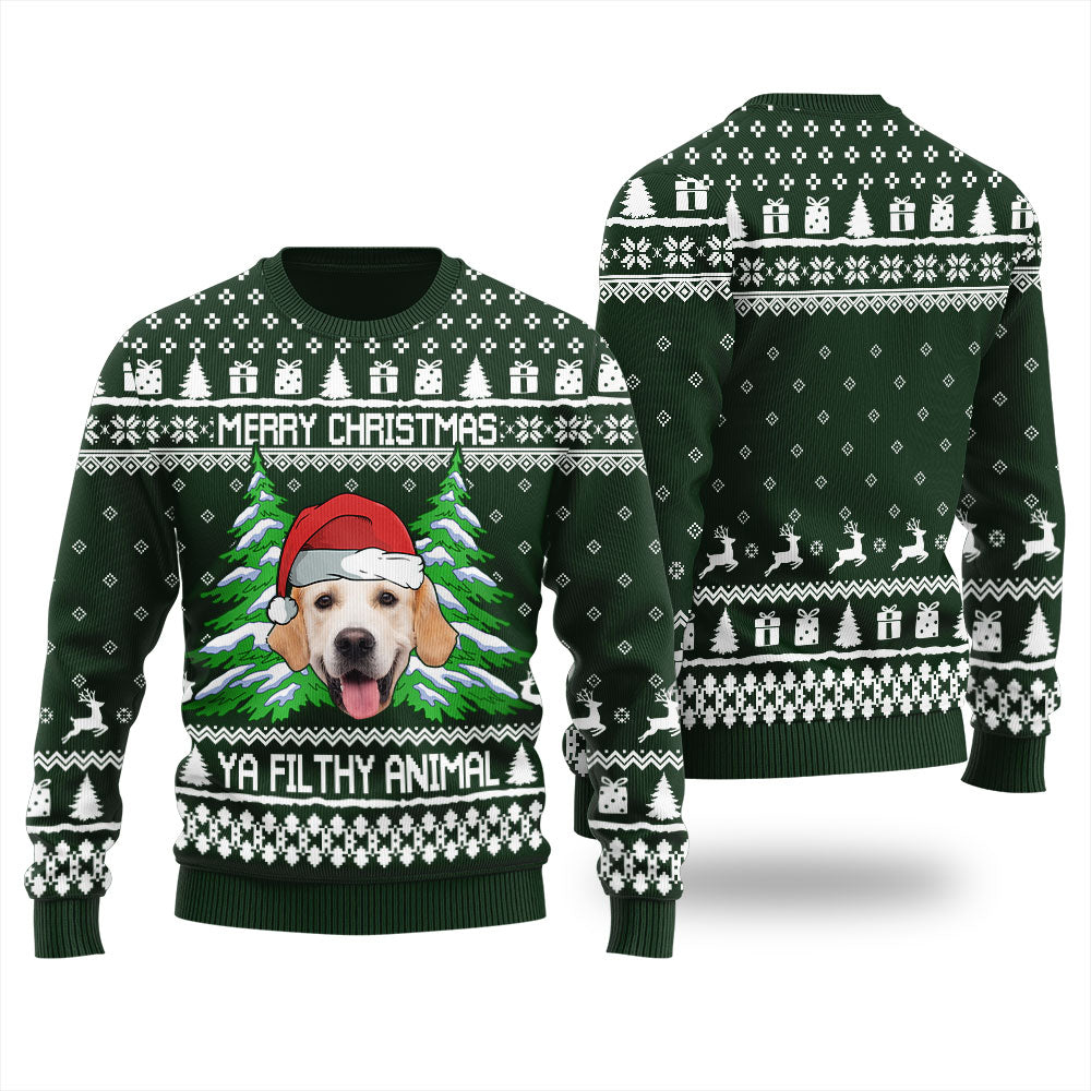 Merry Christmas Ya Filthy Animal Custom Ugly Sweater