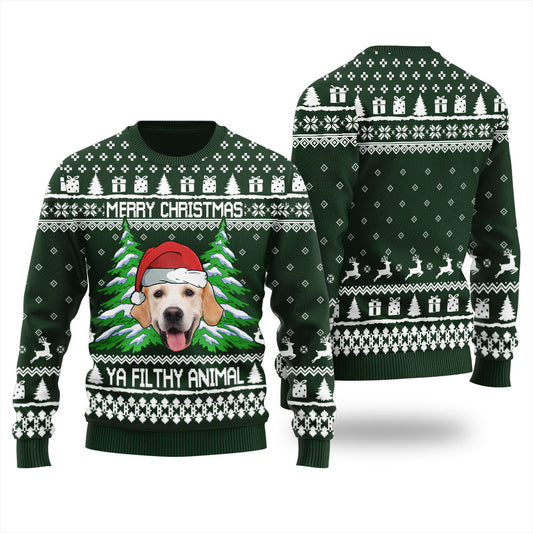 Merry Christmas Ya Filthy Animal Custom Ugly Sweater