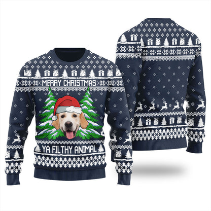 Merry Christmas Ya Filthy Animal Custom Ugly Sweater