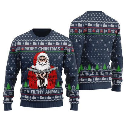 Merry Christmas Ya Filthy Animal Men's Ugly Christmas Sweater