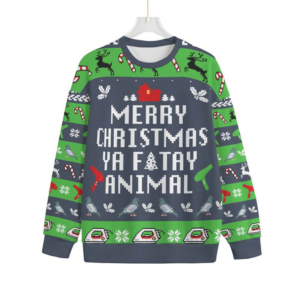 Plus Size Merry Christmas You Filthy Animal Sweater