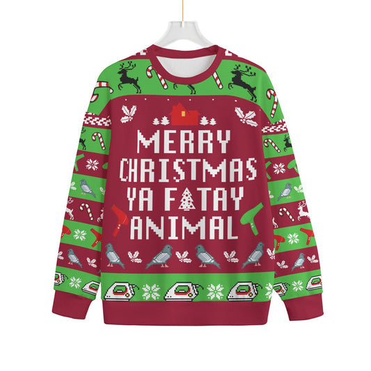 Plus Size Merry Christmas You Filthy Animal Sweater