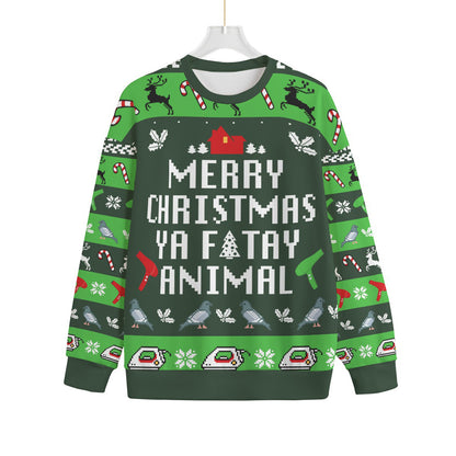 Plus Size Merry Christmas You Filthy Animal Sweater
