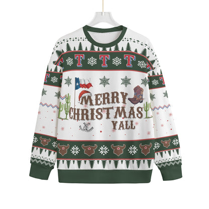 Merry Christmas Y'all Texas Men Big And Tall Christmas Sweater