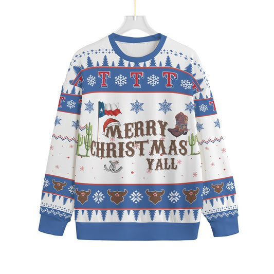Merry Christmas Y'all Texas Men Big And Tall Christmas Sweater
