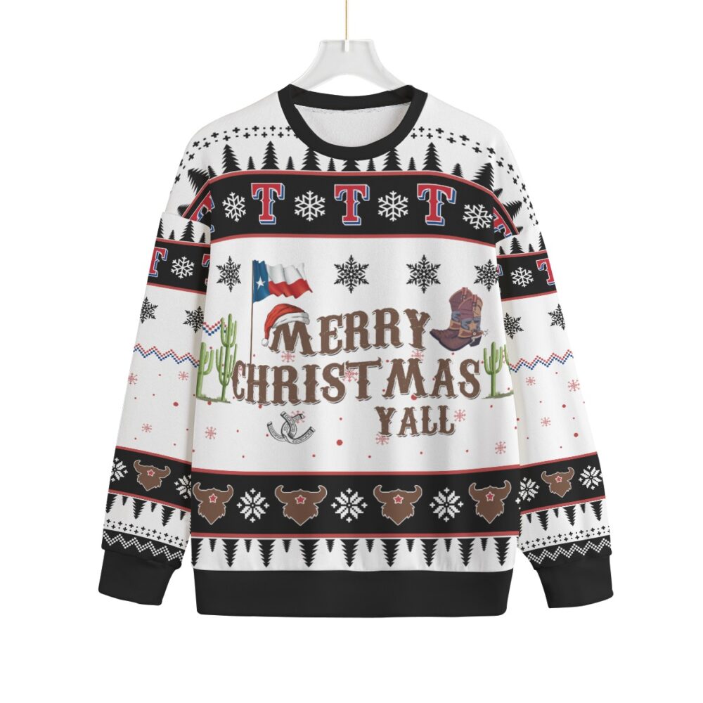 Merry Christmas Y'all Texas Plus Size Ugly Christmas Sweater