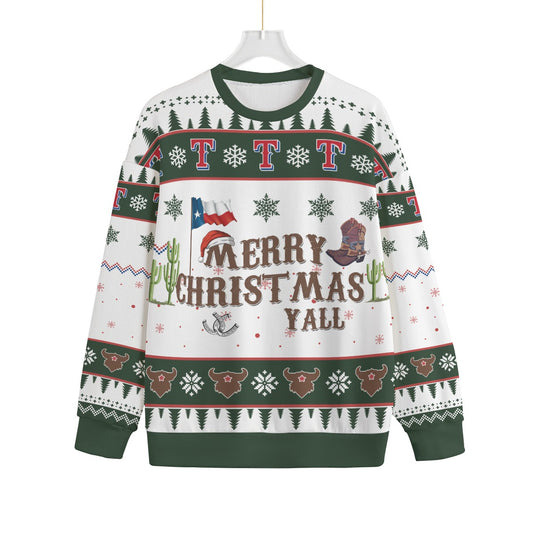 Merry Christmas Y'all Texas Plus Size Ugly Christmas Sweater