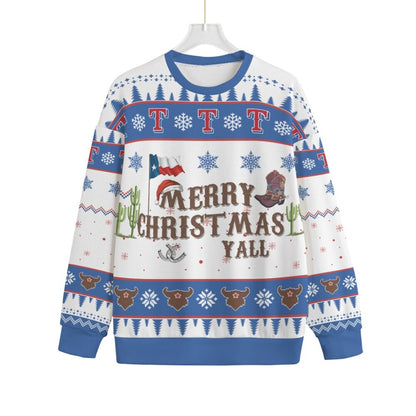 Merry Christmas Y'all Texas Men Big And Tall Christmas Sweater