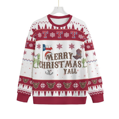 Merry Christmas Texas Women's Plus Size Ugly Christmas Sweater