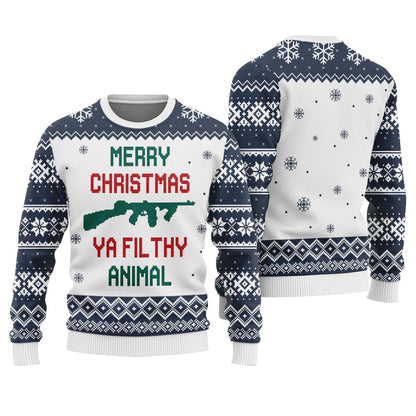 Merry Christmas You Filthy Animal Ugly Sweater