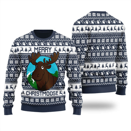 Merry Christmoose Women's Ugly Christmas Sweater