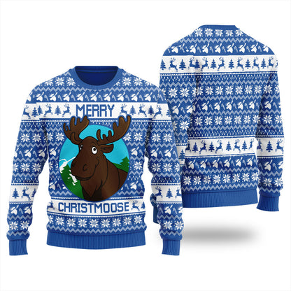 Merry Christmoose Women's Ugly Christmas Sweater