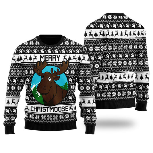 Merry Christmoose Women's Ugly Christmas Sweater