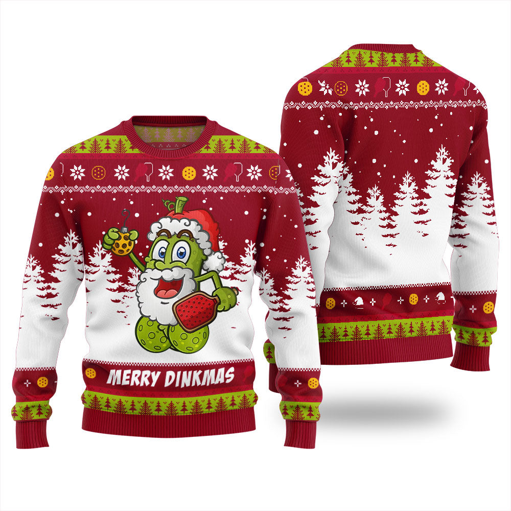 Merry Dinkmas Pickleball Christmas Sweater