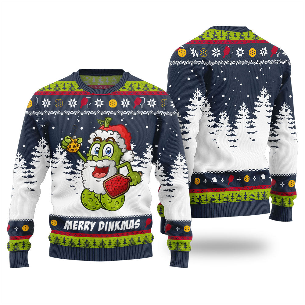 Merry Dinkmas Pickleball Christmas Sweater