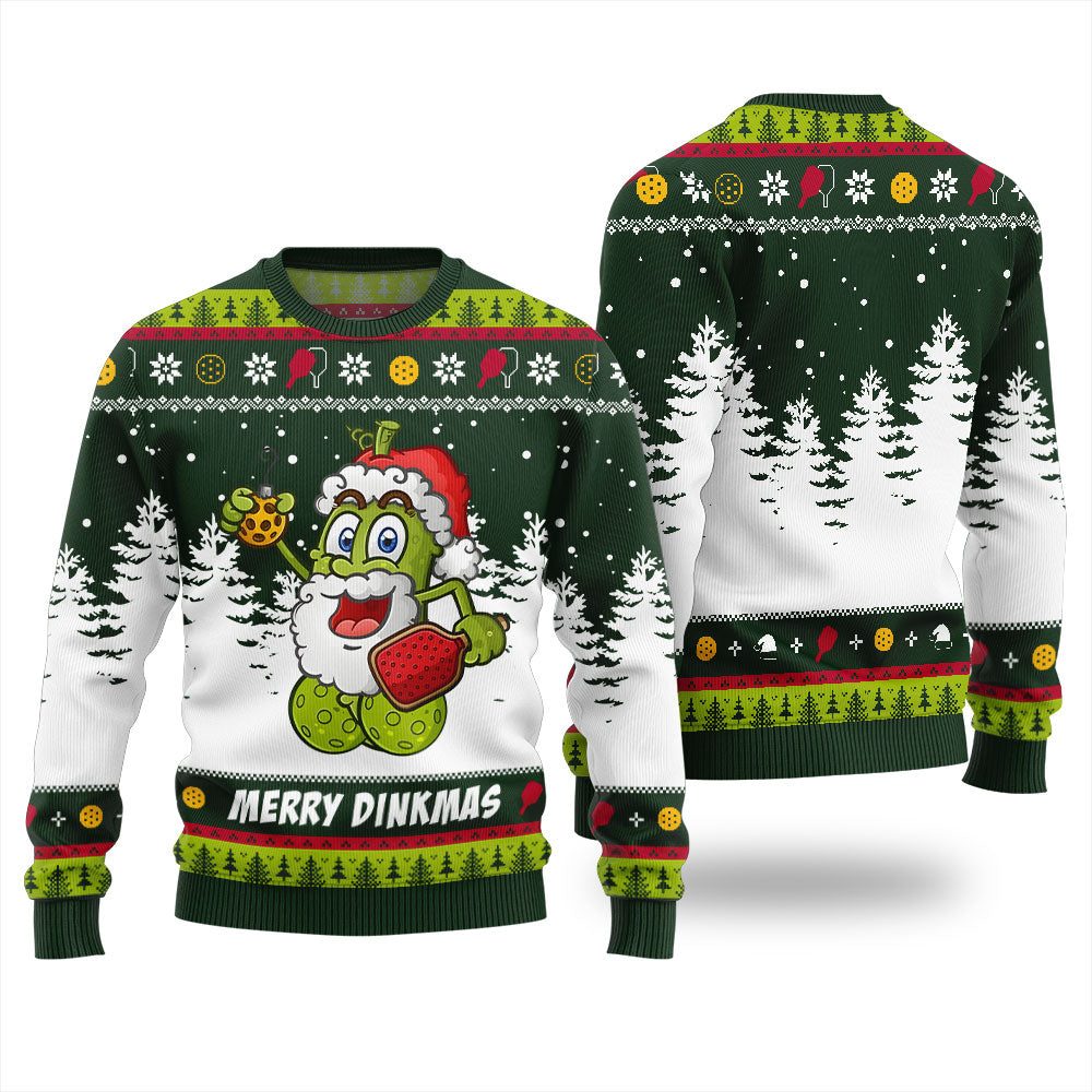Merry Dinkmas Pickleball Christmas Sweater