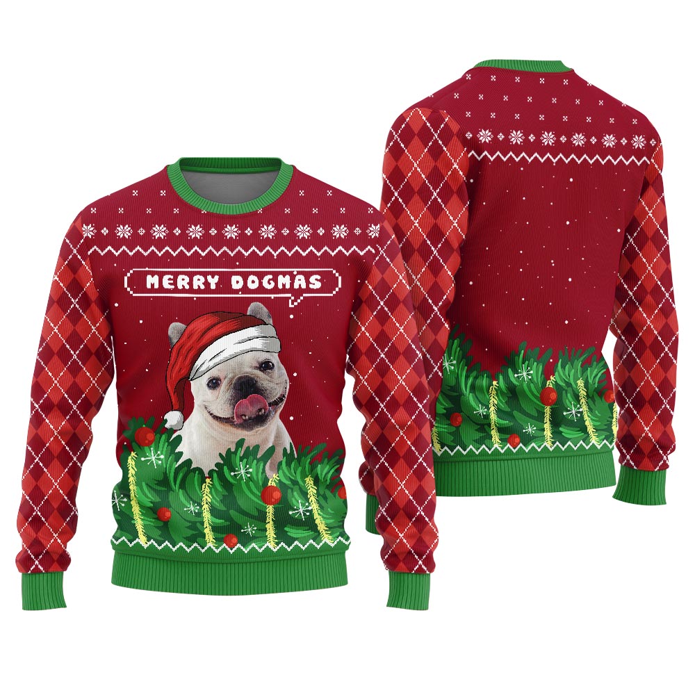 Merry Dogmas Personalized Dog Christmas Sweater