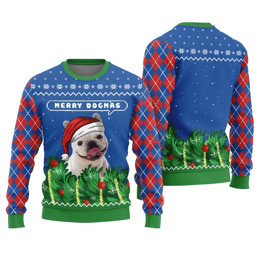 Merry Dogmas Personalized Dog Christmas Sweater