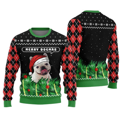 Merry Dogmas Personalized Dog Christmas Sweater