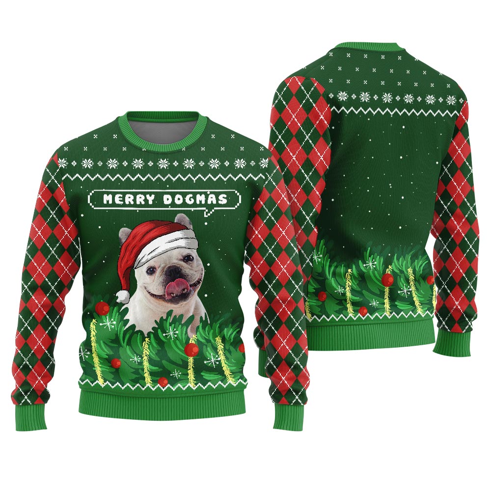 Merry Dogmas Personalized Dog Christmas Sweater