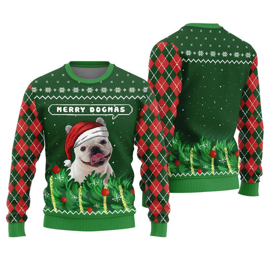Merry Dogmas Personalized Dog Christmas Sweater