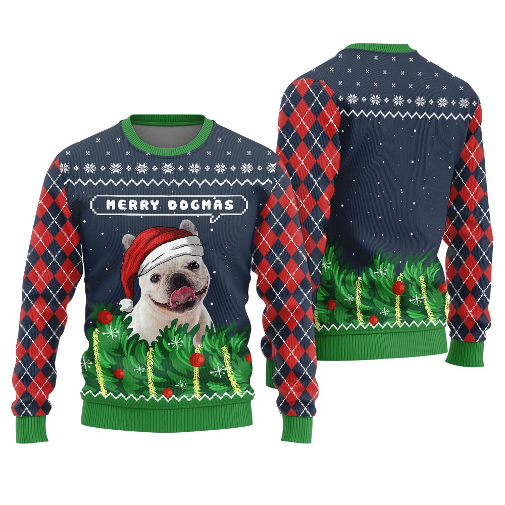 Merry Dogmas Personalized Dog Christmas Sweater