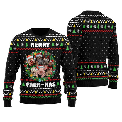 Merry Farmmas Ugly Christmas Sweater