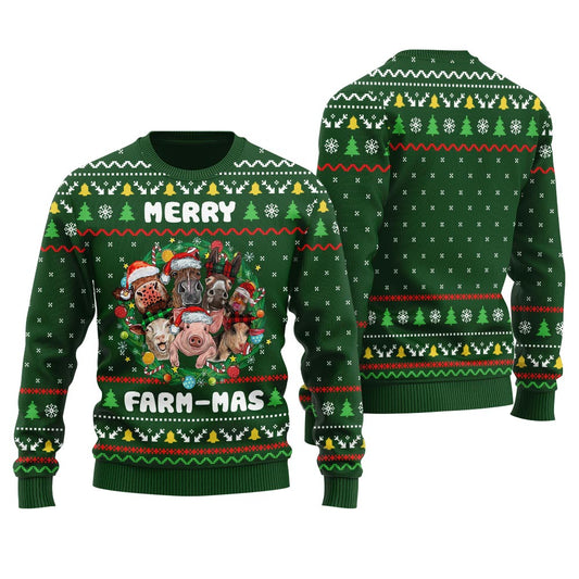 Merry Farmmas Ugly Christmas Sweater