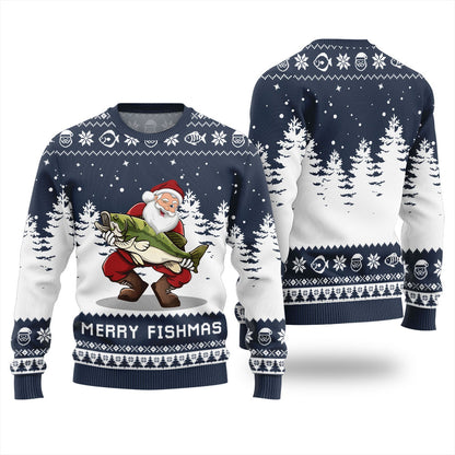 Merry Fishmas Funny Ugly Xmas Sweater