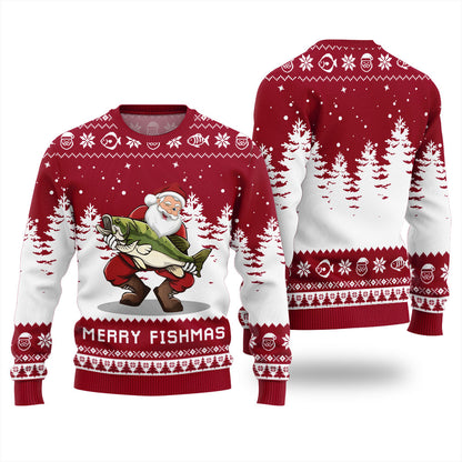 Merry Fishmas Funny Ugly Xmas Sweater
