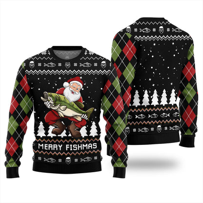 Merry Fishmas Ugly Christmas Sweater
