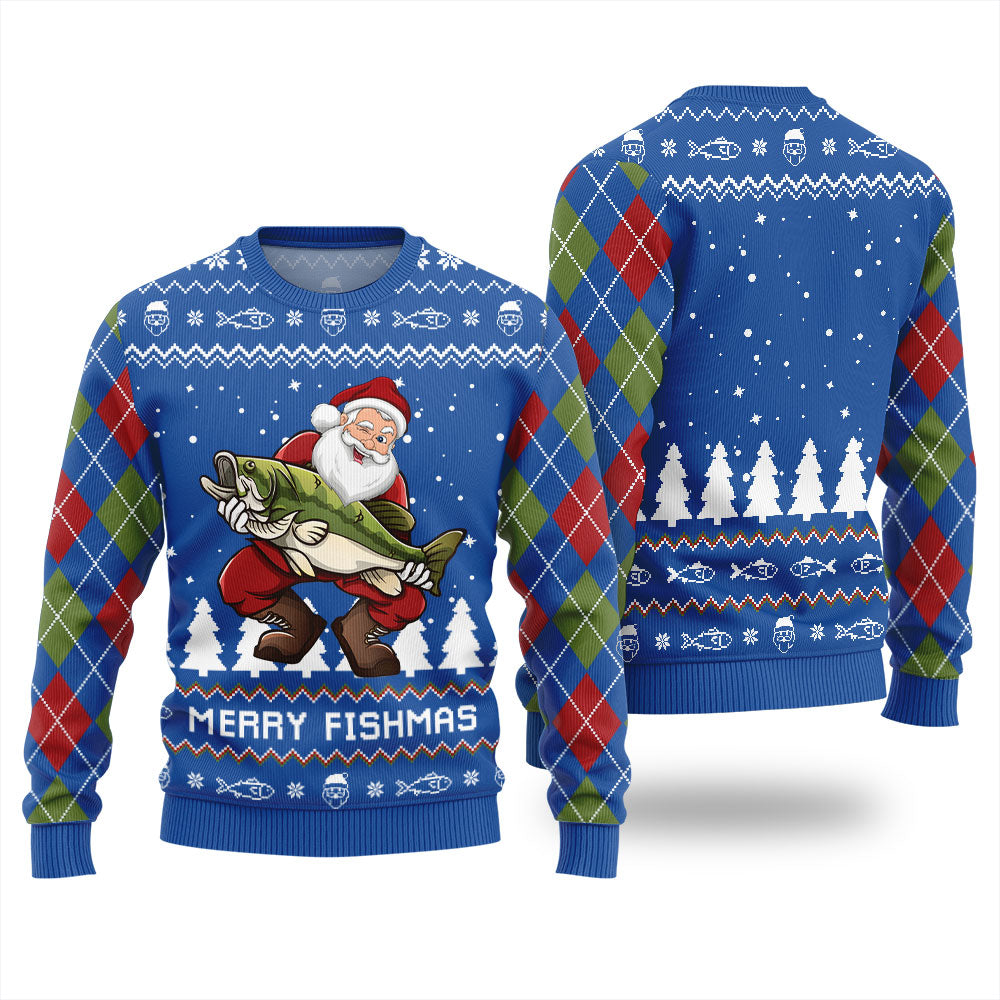 Merry Fishmas Ugly Christmas Sweater
