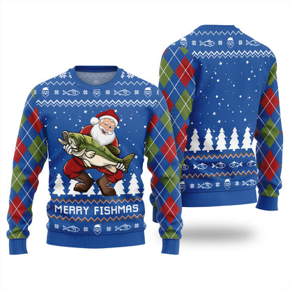 Merry Fishmas Ugly Christmas Sweater