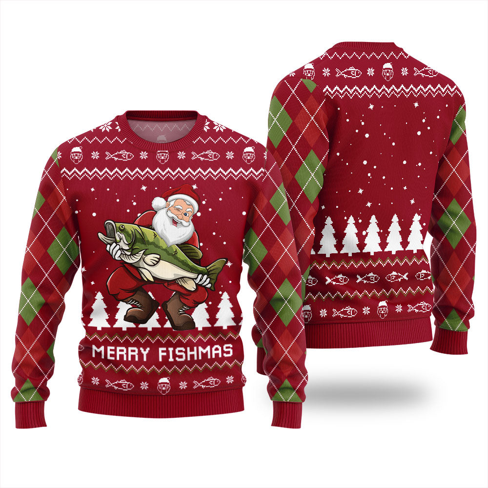 Merry Fishmas Ugly Christmas Sweater