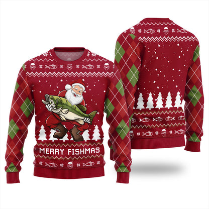 Merry Fishmas Ugly Christmas Sweater