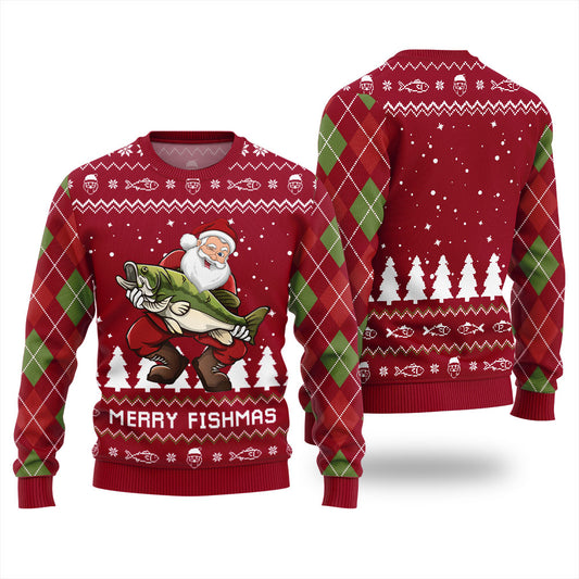 Merry Fishmas Ugly Christmas Sweater