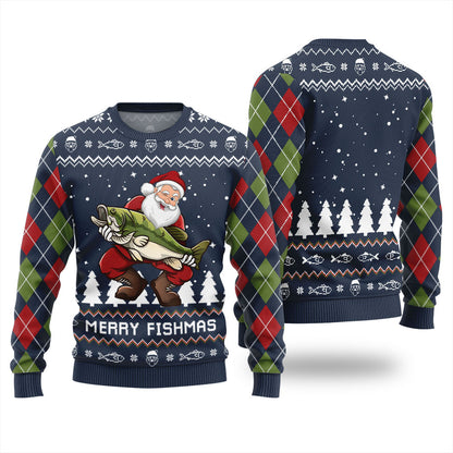 Merry Fishmas Ugly Christmas Sweater