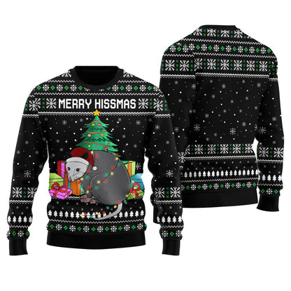 Merry Hissmas Possum Ugly Christmas Sweater