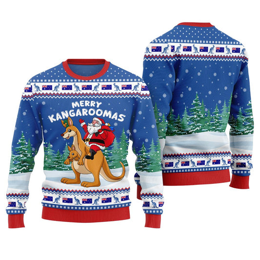 Merry Kangaroomas Ugly Christmas Sweater