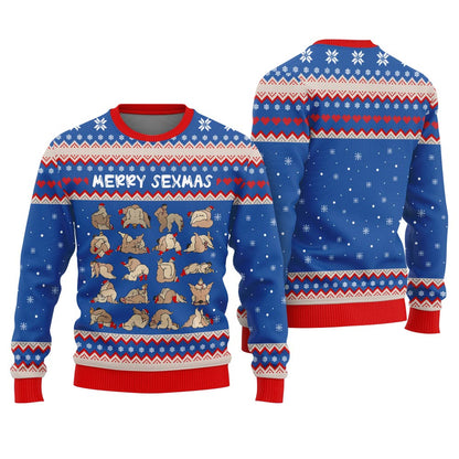 Merry Sexmas Naughty Ugly Christmas Sweater Adults