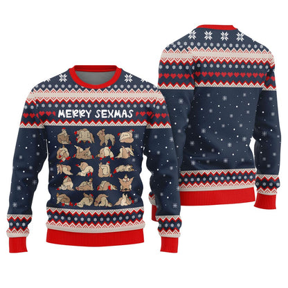 Merry Sexmas Naughty Ugly Christmas Sweater Adults