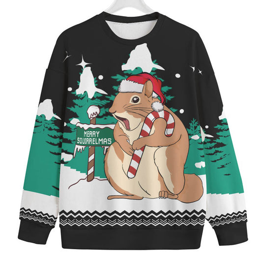 Merry Squirrelmas Plus Size Christmas Sweater