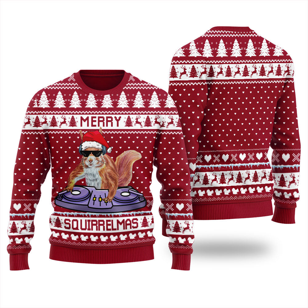 Merry Christmas Squirrel Lover Women's Ugly Sweater