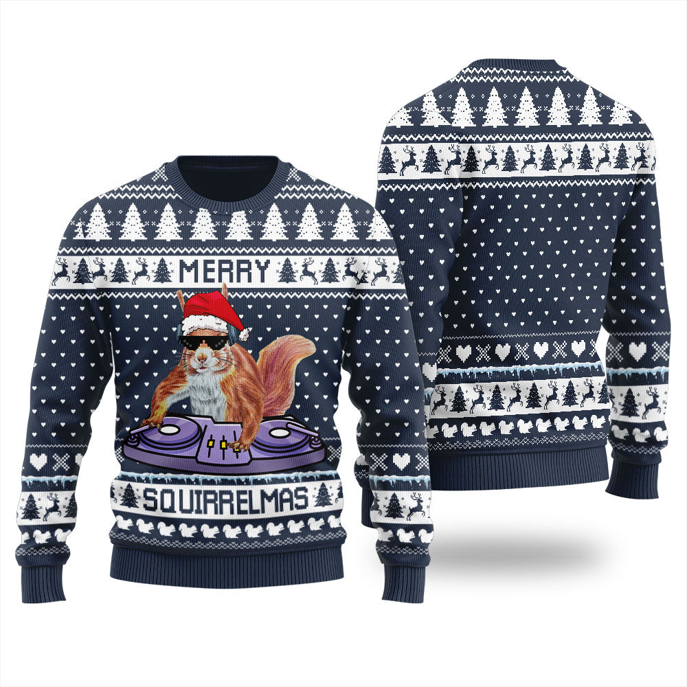 Merry Christmas Squirrel Lover Women's Ugly Sweater