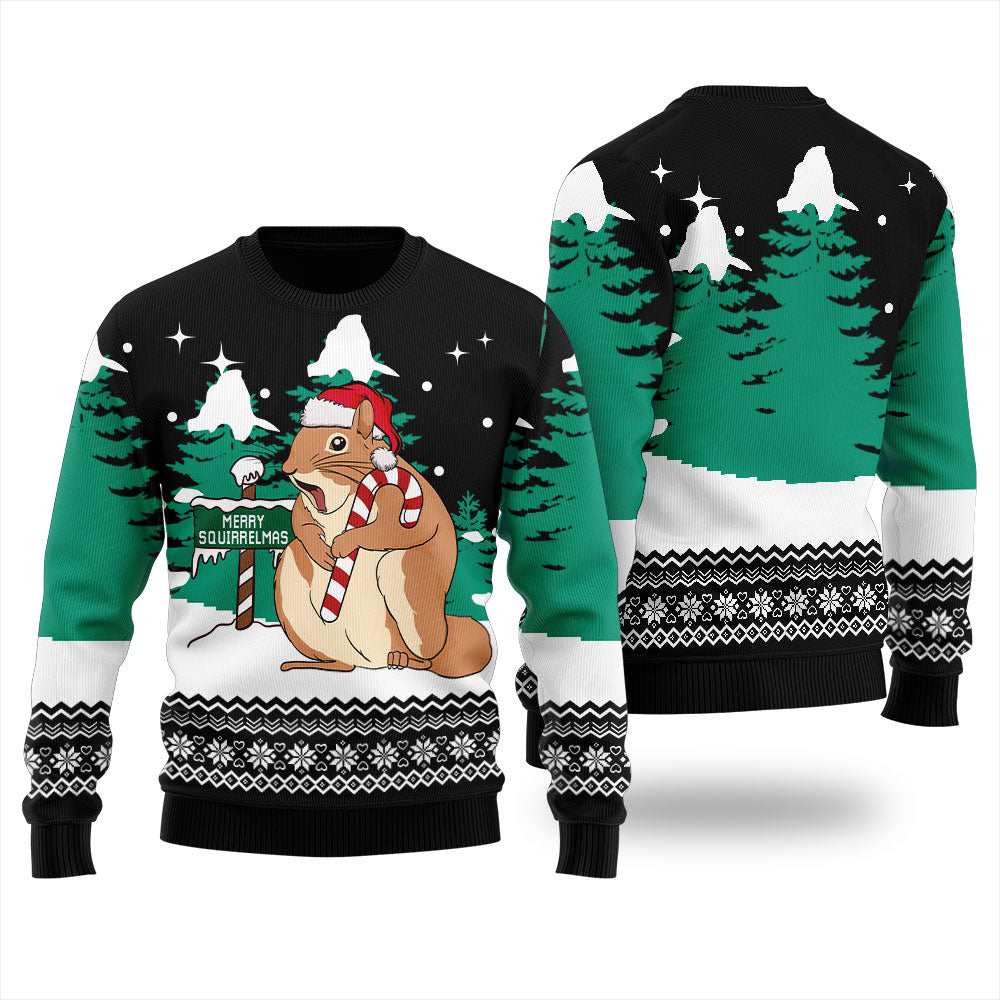Merry Squirrelmas Ugly Sweater