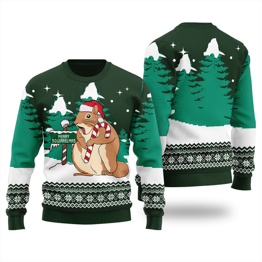 Merry Squirrelmas Ugly Sweater