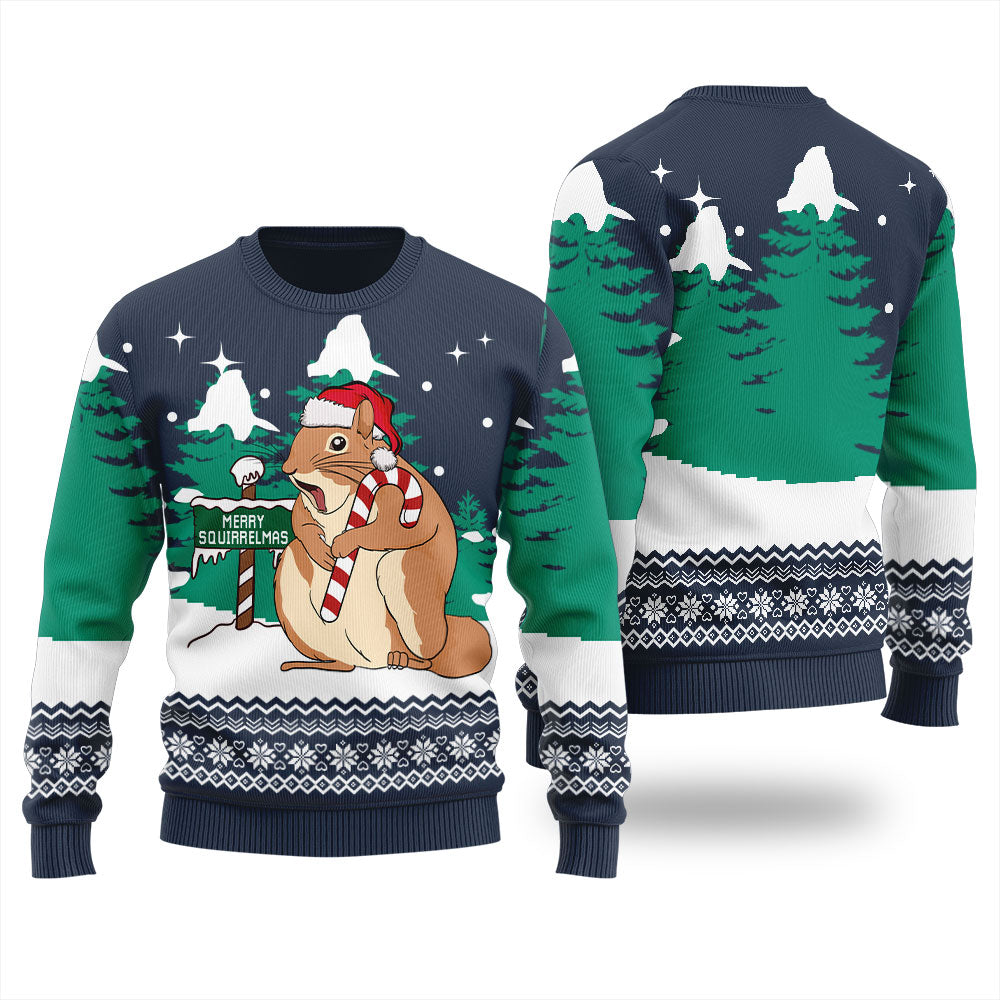 Merry Squirrelmas Ugly Sweater