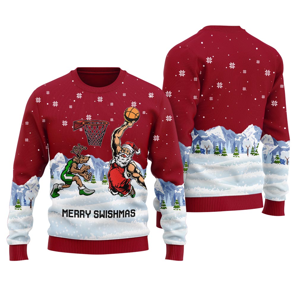 Merry Swishmas Women's Ugly Christmas Sweater