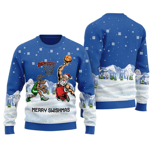 Merry Swishmas Women's Ugly Christmas Sweater
