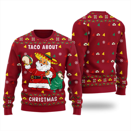Merry Tacomas Santa Men's Ugly Sweater